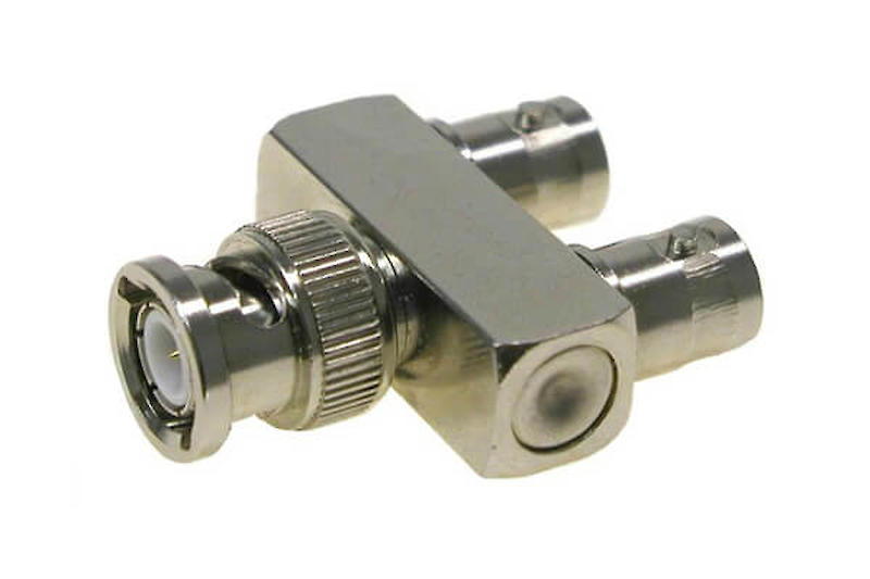 BNC Male to dual BNC Female "Y" Connector • Link Electronics